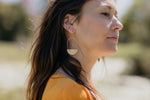 Sunburst II Brass Earrings