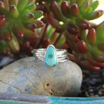 Turquoise Stacking Ring Set // Size 7