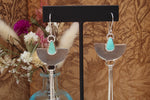 Large Single Dangle Emerald Valley Turquoise Earring IV