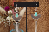 Large Single Dangle Emerald Valley Turquoise Earring IV