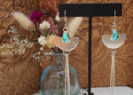 Large Single Dangle Emerald Valley Turquoise Earring III