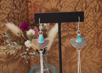 Small Single Dangle Blue Turquoise Earring I