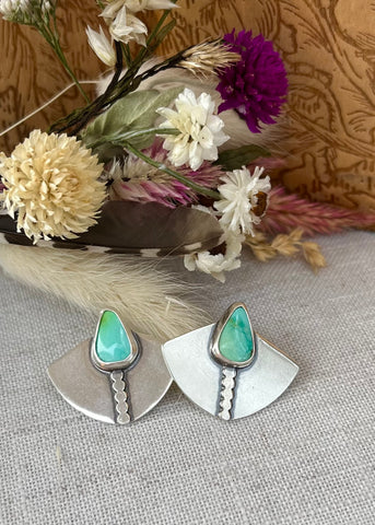Emerald Valley Turquoise Statement Studs