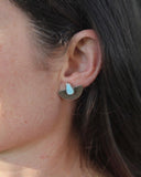 Statement Studs with Lavender Turquoise I