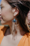 Soleil Triple Dangle Turquoise Earrings
