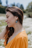 Single Dangle Turquoise Earrings