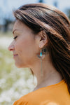 Single Dangle Turquoise Earrings