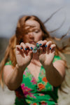 Green Goddess Statement Stud