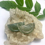 Double Silver & Bronze Sunburst Earring