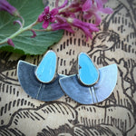 Statement Studs with Lavender Turquoise II