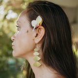 Brass Chandelier Sunburst Earrings