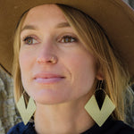 Aztec Brass Earrings