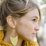 Art Nouveau Brass Earrings
