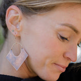 Flower of Life in Patinated Copper Earrings
