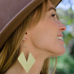 Aztec Brass Earrings