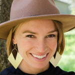 Aztec Brass Earrings