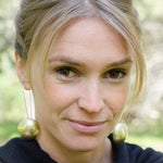 Domed Celtic Brass Earrings