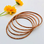Hammered Copper Bangles